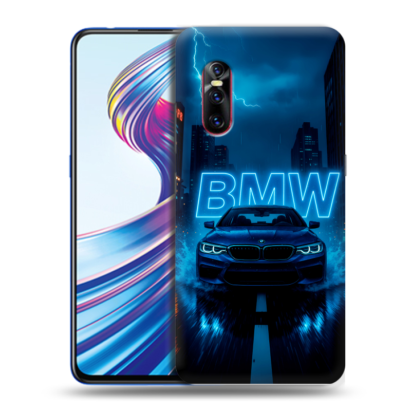 Силиконовый чехол на Vivo V15 Pro с принтом BMW БМВ Силиконовый чехол на Vivo V15 Pro с принтом BMW БМВ