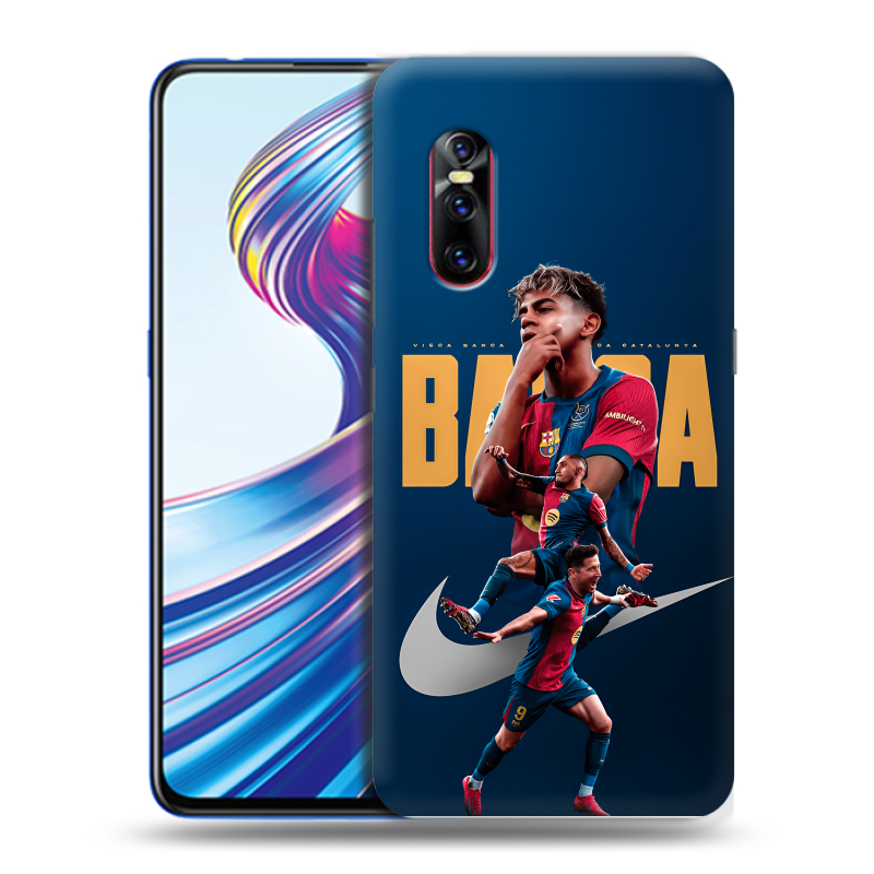 Силиконовый чехол на Vivo V15 Pro с принтом Барселона Barca Yamal Силиконовый чехол на Vivo V15 Pro с принтом Барселона Barca Yamal