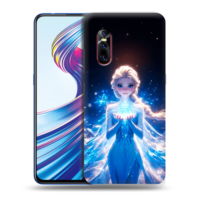 Силиконовый чехол на Vivo V15 Pro с принтом Холодное сердце Frozen Силиконовый чехол на Vivo V15 Pro с принтом Холодное сердце Frozen
