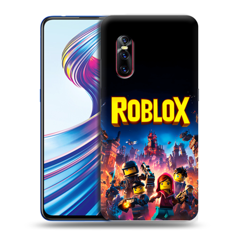 Пластиковый чехол на Vivo V15 Pro с принтом Roblox Роблокс Пластиковый чехол на Vivo V15 Pro с принтом Roblox Роблокс