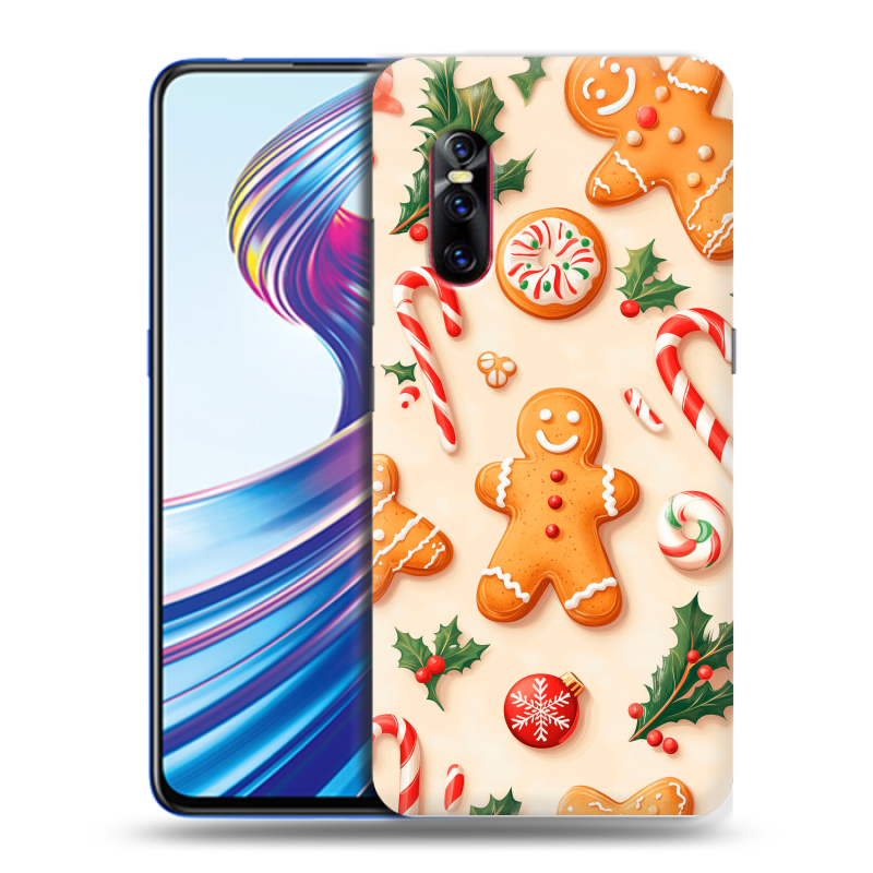 Силиконовый чехол на Vivo V15 Pro с принтом Новый год Силиконовый чехол на Vivo V15 Pro с принтом Новый год