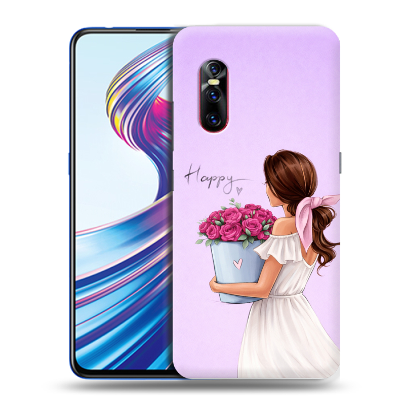 Пластиковый чехол на Vivo V15 Pro с принтом женский Пластиковый чехол на Vivo V15 Pro с принтом женский