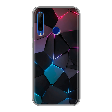 Силиконовый чехол на Huawei Honor 10i с принтом Геометрия неона Силиконовый чехол на Huawei Honor 10i с принтом Геометрия неона