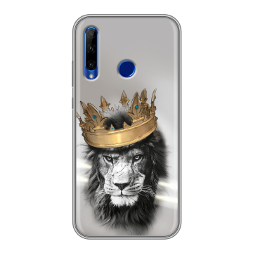Силиконовый чехол на Huawei Honor 10i с принтом Лев с короной Силиконовый чехол на Huawei Honor 10i с принтом Лев с короной