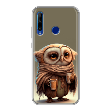 Силиконовый чехол на Huawei Honor 10i с принтом Сова Силиконовый чехол на Huawei Honor 10i с принтом Сова