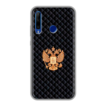Силиконовый чехол на Huawei Honor 10i с принтом Герб России принт