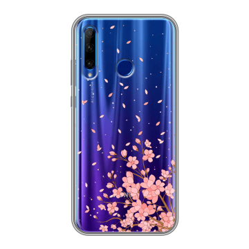 Силиконовый чехол на Huawei Honor 10i с принтом Ветка сакуры