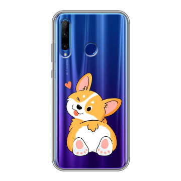 Силиконовый чехол на Huawei Honor 10i с принтом Корги