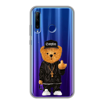 Силиконовый чехол на Huawei Honor 10i с принтом Плюшевый медведь