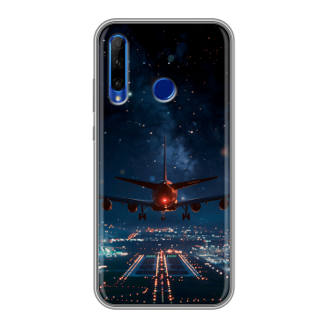 Силиконовый чехол на Huawei Honor 10i с принтом самолет