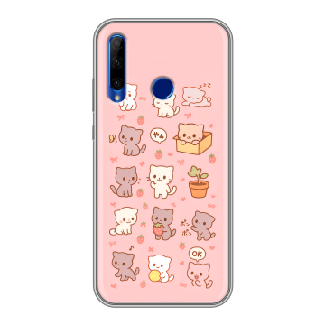 Силиконовый чехол на Huawei Honor 10i с принтом Hello Kitty Хелоу Кити