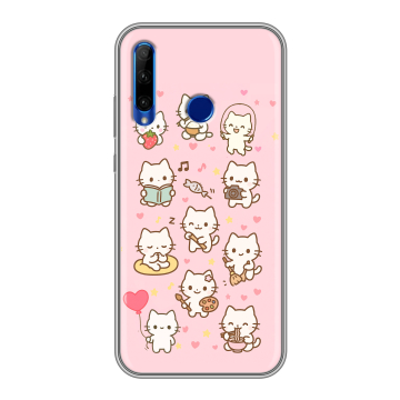 Силиконовый чехол на Huawei Honor 10i с принтом Hello Kitty Хелоу Кити Силиконовый чехол на Huawei Honor 10i с принтом Hello Kitty Хелоу Кити