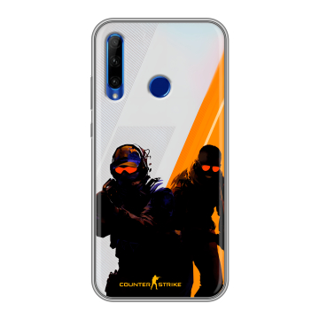 Силиконовый чехол на Huawei Honor 10i с принтом Контер страйк Counter strike