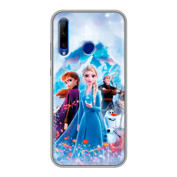 Силиконовый чехол на Huawei Honor 10i с принтом Холодное сердце Frozen