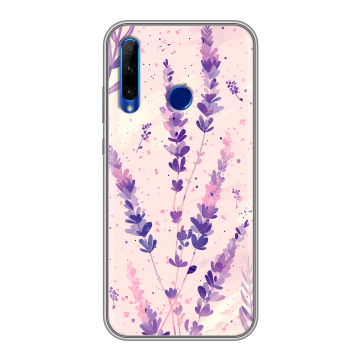 Силиконовый чехол на Huawei Honor 10i с принтом цветы лаванда