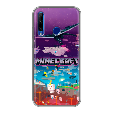 Силиконовый чехол на Huawei Honor 10i с принтом Майнкрафт Minecraft Силиконовый чехол на Huawei Honor 10i с принтом Майнкрафт Minecraft