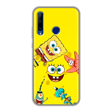 Силиконовый чехол на Huawei Honor 10i с принтом Спанч боб Спанчбоб