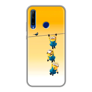 Силиконовый чехол на Huawei Honor 10i с принтом Миньоны Силиконовый чехол на Huawei Honor 10i с принтом Миньоны