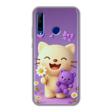 Силиконовый чехол на Huawei Honor 10i с принтом для девочек