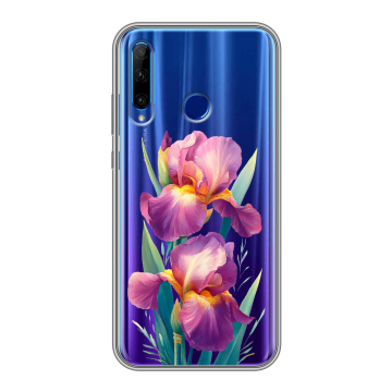 Силиконовый чехол на Huawei Honor 10i с принтом Цветы орхидеи Силиконовый чехол на Huawei Honor 10i с принтом Цветы орхидеи