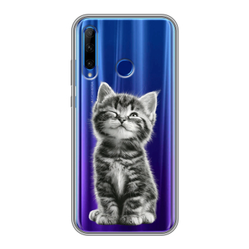 Силиконовый чехол на Huawei Honor 10i с принтом Котенок