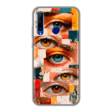Силиконовый чехол на Huawei Honor 10i с принтом Модный принт Силиконовый чехол на Huawei Honor 10i с принтом Модный принт