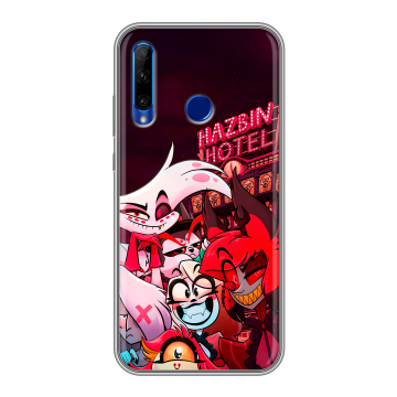 Силиконовый чехол на Huawei Honor 10i с принтом Hazbin Hotel Отель Хазбин