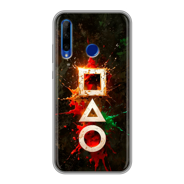 Силиконовый чехол на Huawei Honor 10i с принтом Squid Game Игра кальмара