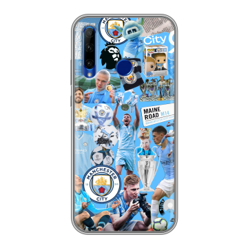 Силиконовый чехол на Huawei Honor 10i с принтом Man City Манчестер Сити Силиконовый чехол на Huawei Honor 10i с принтом Man City Манчестер Сити
