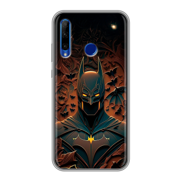 Силиконовый чехол на Huawei Honor 10i с принтом Batman Бэтмен Силиконовый чехол на Huawei Honor 10i с принтом Batman Бэтмен
