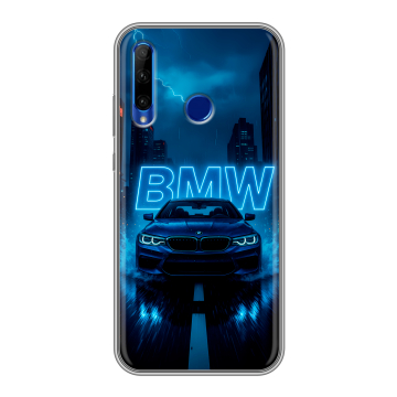Силиконовый чехол на Huawei Honor 10i с принтом BMW БМВ