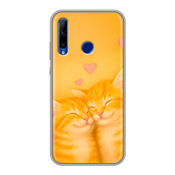 Силиконовый чехол на Huawei Honor 10i с принтом Милые котята