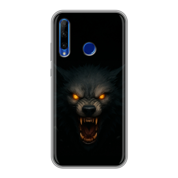 Силиконовый чехол на Huawei Honor 10i с принтом Волк Силиконовый чехол на Huawei Honor 10i с принтом Волк