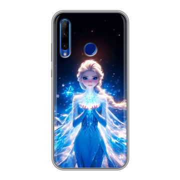 Силиконовый чехол на Huawei Honor 10i с принтом Холодное сердце Frozen