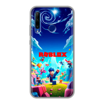 Силиконовый чехол на Huawei Honor 10i с принтом Roblox Роблокс