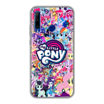 Силиконовый чехол на Huawei Honor 10i с принтом My little pony Дружба чудо