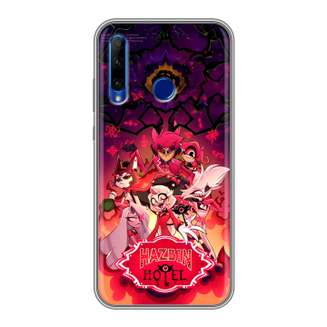 Силиконовый чехол на Huawei Honor 10i с принтом Hazbin Hotel Отель Хазбин
