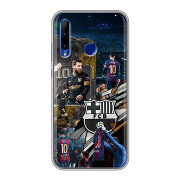 Силиконовый чехол на Huawei Honor 10i с принтом Messi Barcelona
