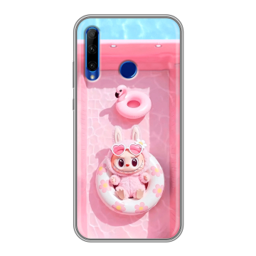 Силиконовый чехол на Huawei Honor 10i с принтом Labubu Лабубу