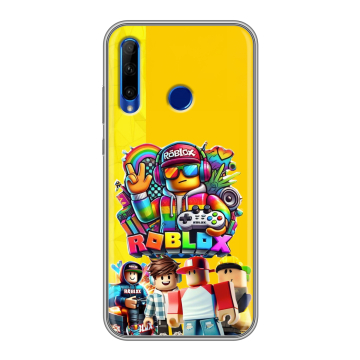 Силиконовый чехол на Huawei Honor 10i с принтом Roblox Роблокс