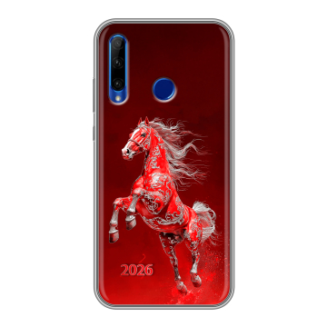 Силиконовый чехол на Huawei Honor 10i с принтом Новый год Силиконовый чехол на Huawei Honor 10i с принтом Новый год