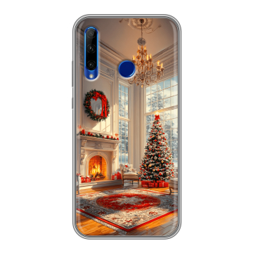 Силиконовый чехол на Huawei Honor 10i с принтом Новый год Силиконовый чехол на Huawei Honor 10i с принтом Новый год