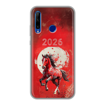 Силиконовый чехол на Huawei Honor 10i с принтом Новый год Силиконовый чехол на Huawei Honor 10i с принтом Новый год