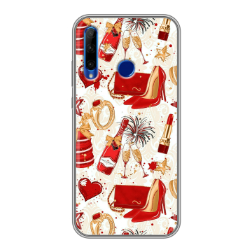 Силиконовый чехол на Huawei Honor 10i с принтом Новый год Силиконовый чехол на Huawei Honor 10i с принтом Новый год