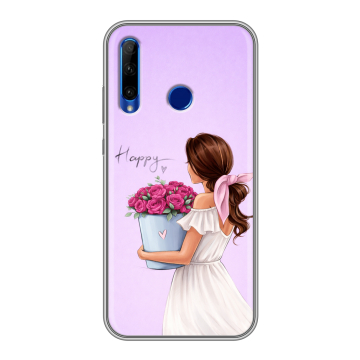 Силиконовый чехол на Huawei Honor 10i с принтом женский
