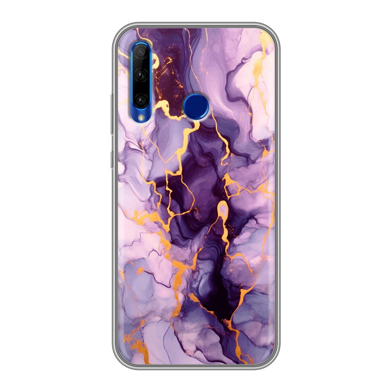 Силиконовый противоударный чехол на Huawei Honor 10i с принтом Мрамор Силиконовый противоударный чехол на Huawei Honor 10i с принтом Мрамор