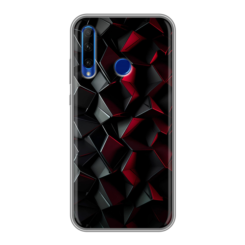 Силиконовый противоударный чехол на Huawei Honor 10i с принтом Абстракция Силиконовый противоударный чехол на Huawei Honor 10i с принтом Абстракция