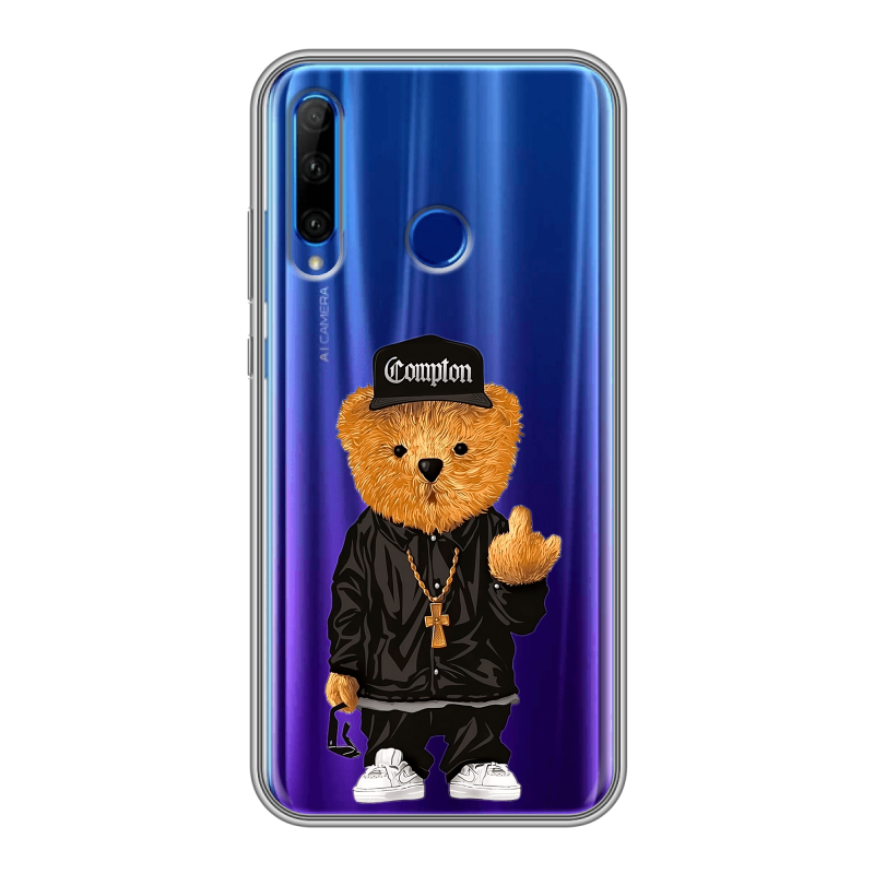 Силиконовый чехол на Huawei Honor 10i с принтом Плюшевый медведь Силиконовый чехол на Huawei Honor 10i с принтом Плюшевый медведь