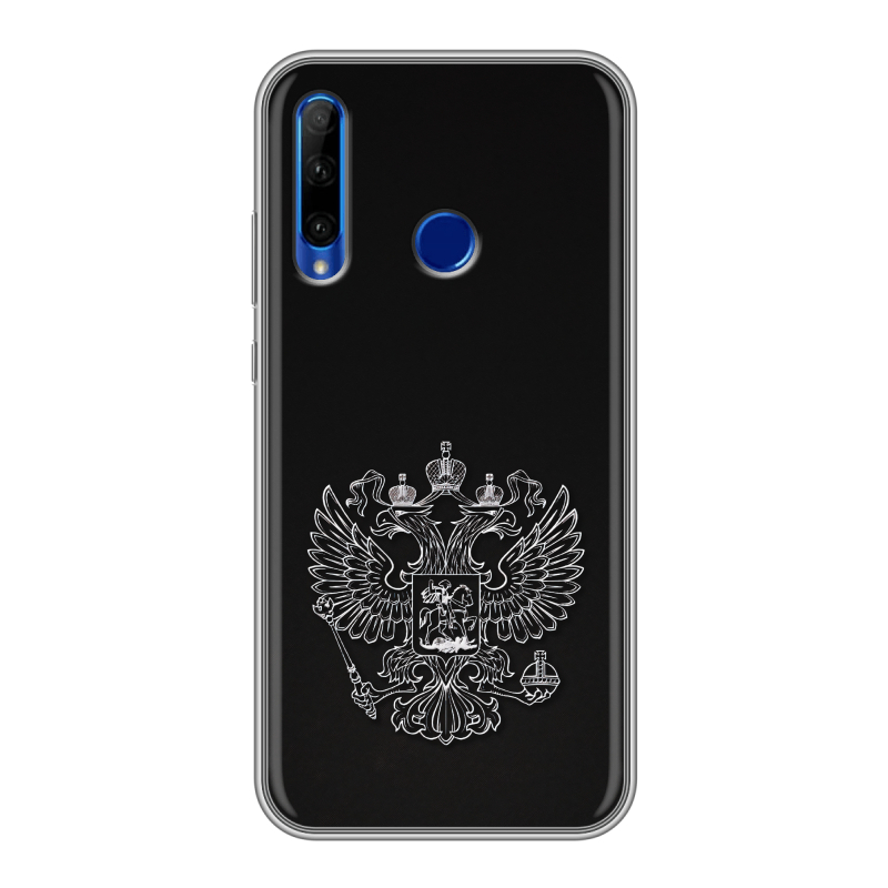 Силиконовый чехол на Huawei Honor 10i с принтом Герб России Силиконовый чехол на Huawei Honor 10i с принтом Герб России