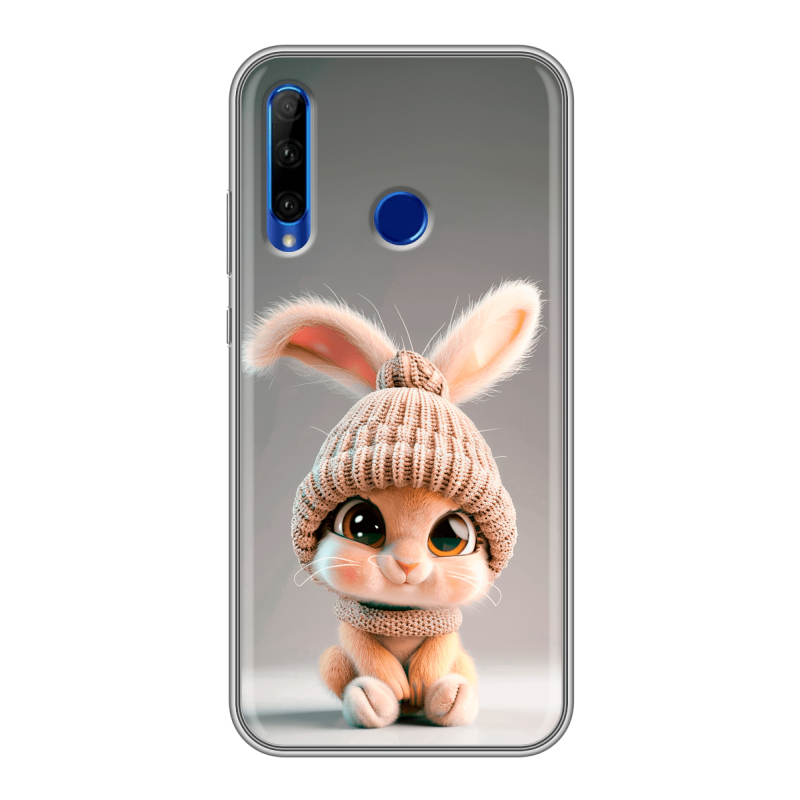 Силиконовый противоударный чехол на Huawei Honor 10i с принтом Кролик Силиконовый противоударный чехол на Huawei Honor 10i с принтом Кролик